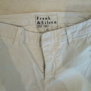 Frank & Eileen women’s  Cream cropped pant